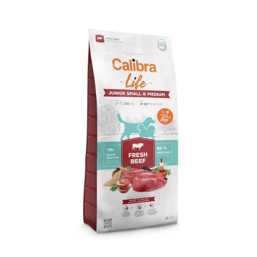 calibra-dog-life-junior-small-medium-fresh-beef-12kg