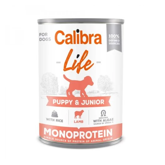 calibra-dog-life-puppy-junior-lamb-rice-konzerv-04kg
