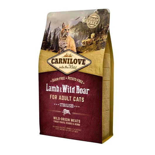 Carnilove Cat Adult Lamb&Wild boar – Bárány&Vaddisznó – Sterilised 400g