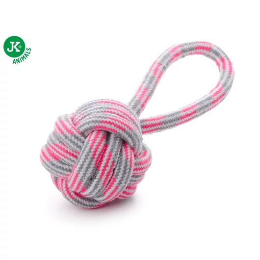 JK Kötéllabda húzókával pink 9cm