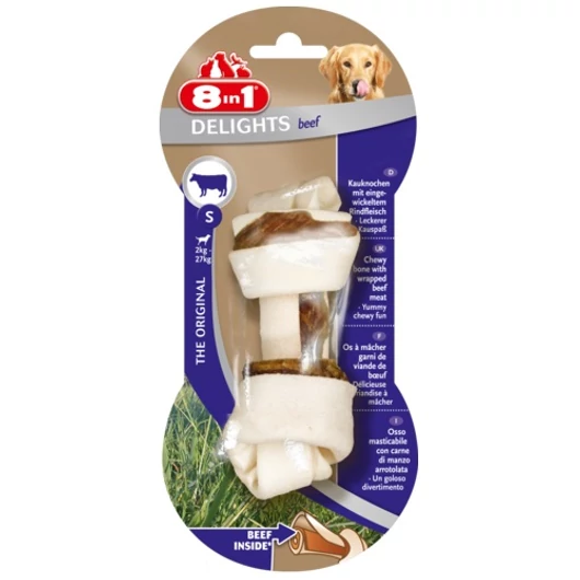 8 in 1 Delights Beef Premium Marhás rágócsont 