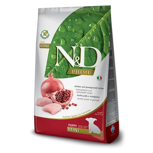N&D Prime csirke&gránátalma puppy mini 2,5kg kutyatáp