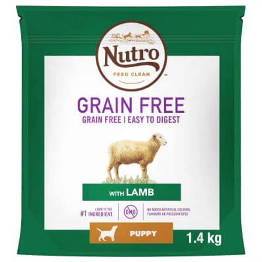 NUTRO GRAIN FREE száraztáp bárányhússal kölyök és junior kutyáknak 1,4 kg