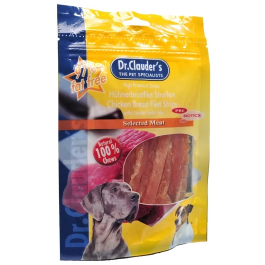 Dr.Clauders Dog Premium Csirkemell Darabok 80g