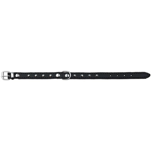 Trixie Nyakörv Bőr Basic S 3035cm/14mm Fekete