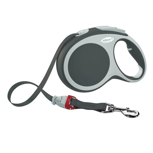 Flexi Vario L 8m Szalagos Szürke 50kg-Ig