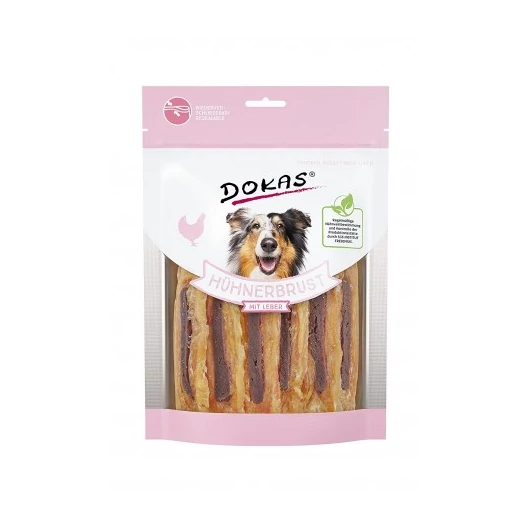 Dokas szárított csirkemell májjal 220g