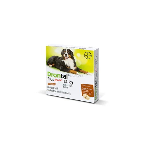 Drontal Plus 35kg feletti ízesített féreghajtó 2db