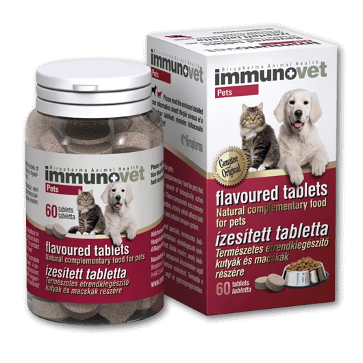 ImmunoVet Pets ízesített immunerősítő tabletta 2X60 db