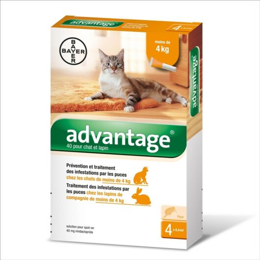 Advantage-40 0,4 ml macska/ny.4kg al.4x