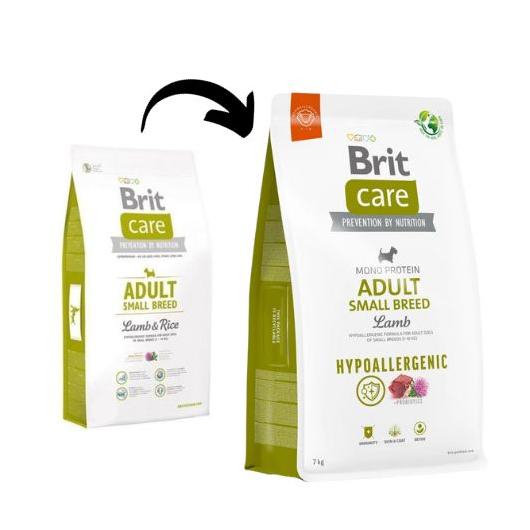 Brit care adult outlet small breed lamb rice