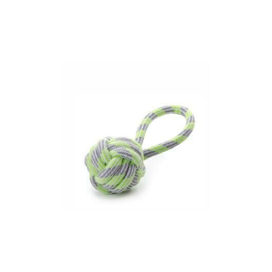 Kötéllabda húzókával zöld 9cm