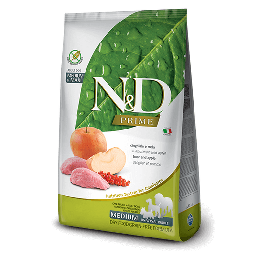 N&D Prime vaddisznó&alma adult medium/maxi 2,5kg kutyatáp