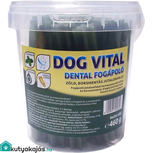 Dog Vital Dental Fogápoló / Borsmentával És Klorofillal 460g