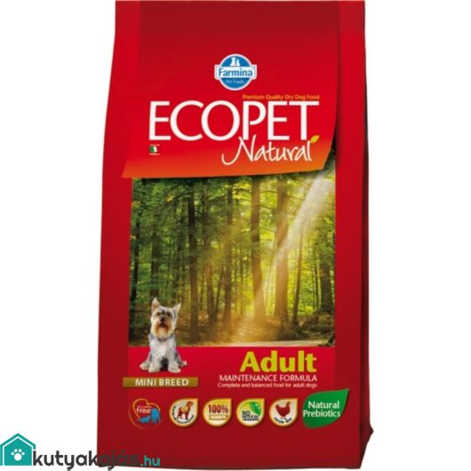 Ecopet Natural Adult Mini 2,5kg kutyatáp