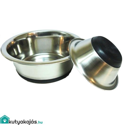 Tál Fém Etető/Itató Gumi Talpas 1,600l / 21,0cm