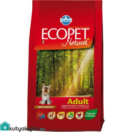 Ecopet Natural Adult Mini 2x14kg kutyatáp