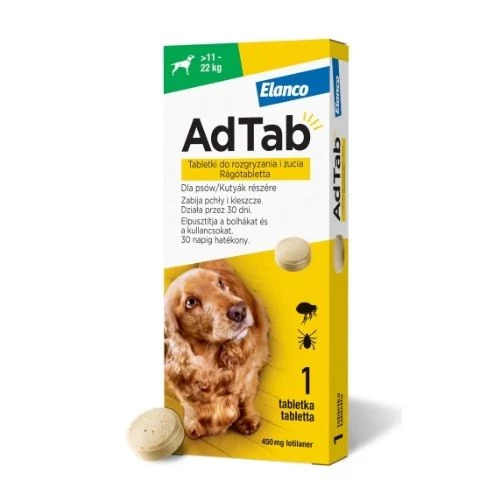 AdTab Rágótabletta Kutyák részére 11-22 kg 1db