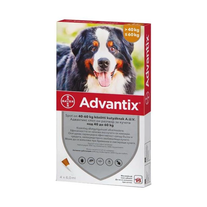 Advantix spot on 6 ml; 40-60 kg 4X