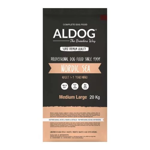 Aldog Nordic Sea Adult Medium Large Salmon 20 kg kutyatáp