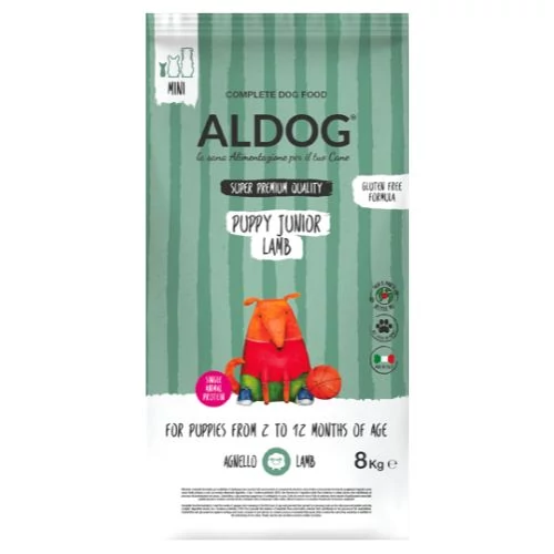 Aldog Puppy-Junior Mini Lamb 8 kg kutyatáp