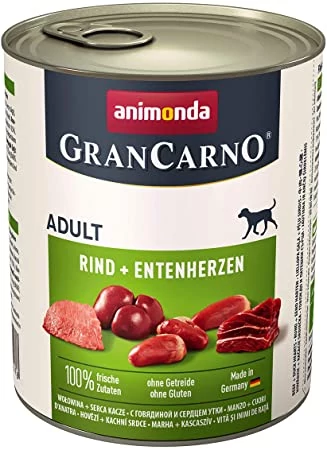 Animonda GranCarno Adult (marha + kacsaszív) konzerv 800g