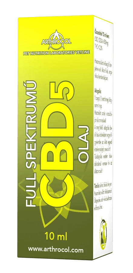 Arthrocol Full spektrumú CBD 5 olaj kutyáknak 10 ml