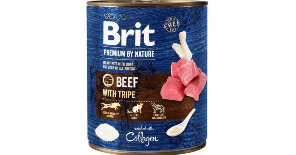 Brit Premium by Nature Adult Beef with Tripes konzerv 12x800g