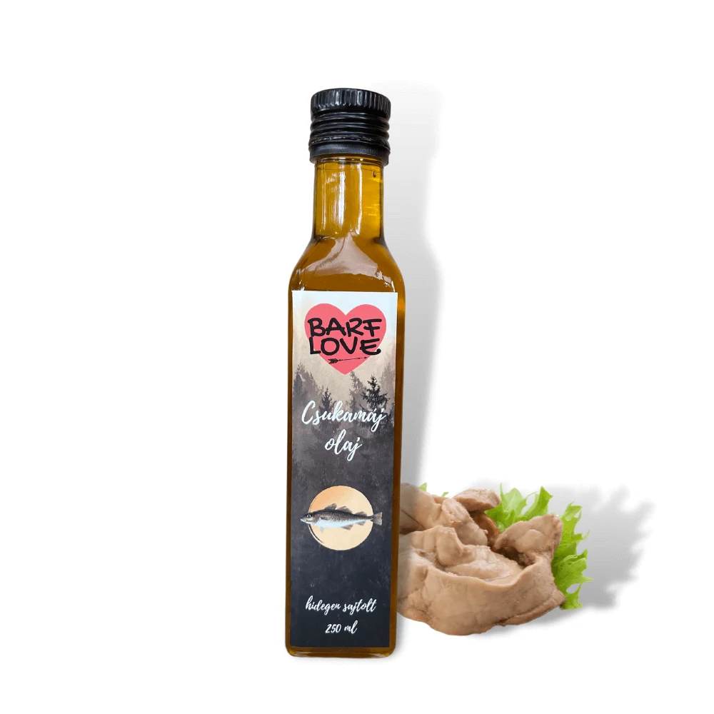 Barf Love Csukamájolaj Kutyáknak, Vadon fogott 100 ml