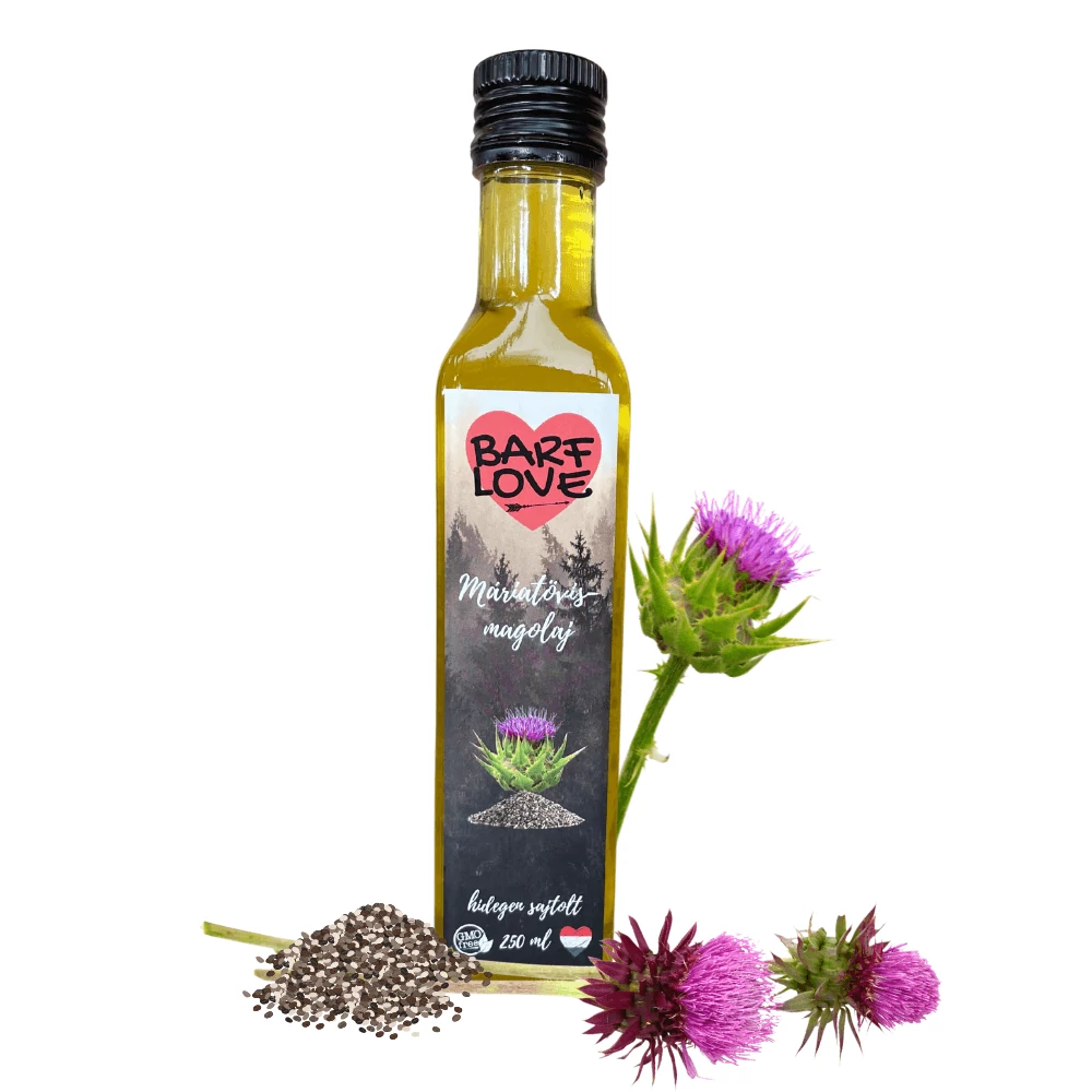Barf Love 100% Máriatövismag Olaj, Hidegen Sajtolt 250 ml