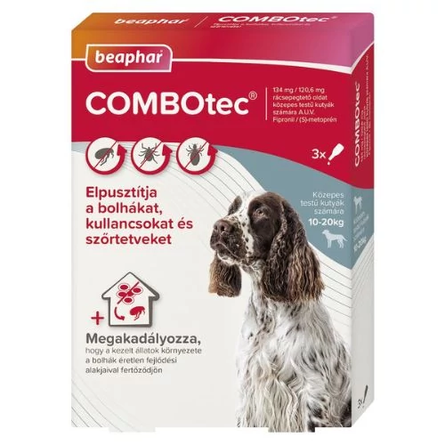 Beaphar Combotec Dog M 3x bolha- és kullancsirtó spot-on kutyáknak (10-20kg)