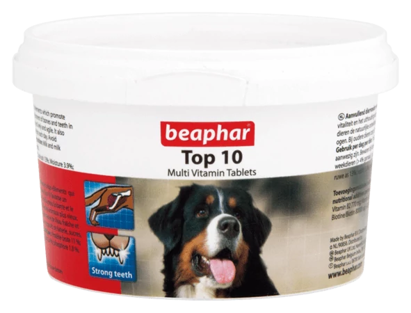 Beaphar Top10 Multivitamin tabletta kutyáknak 180db