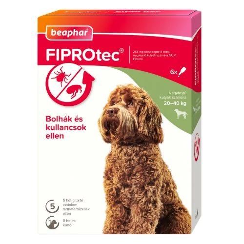 Beaphar Fiprotec Dog L 6x  bolha- és kullancsirtó spot-on kutyáknak (20-40kg)