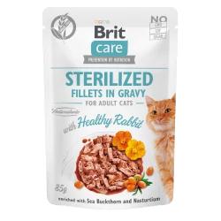 Brit Care Cat Sterilized Fillets in Gravy with Healthy Rabbit 85 g