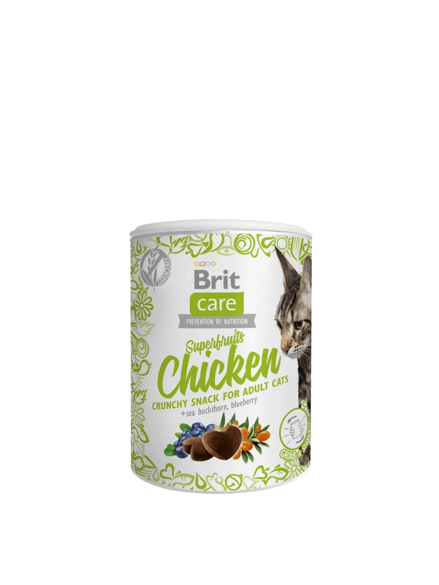 Brit Care Cat Snack Superfriuts Chicken 100g