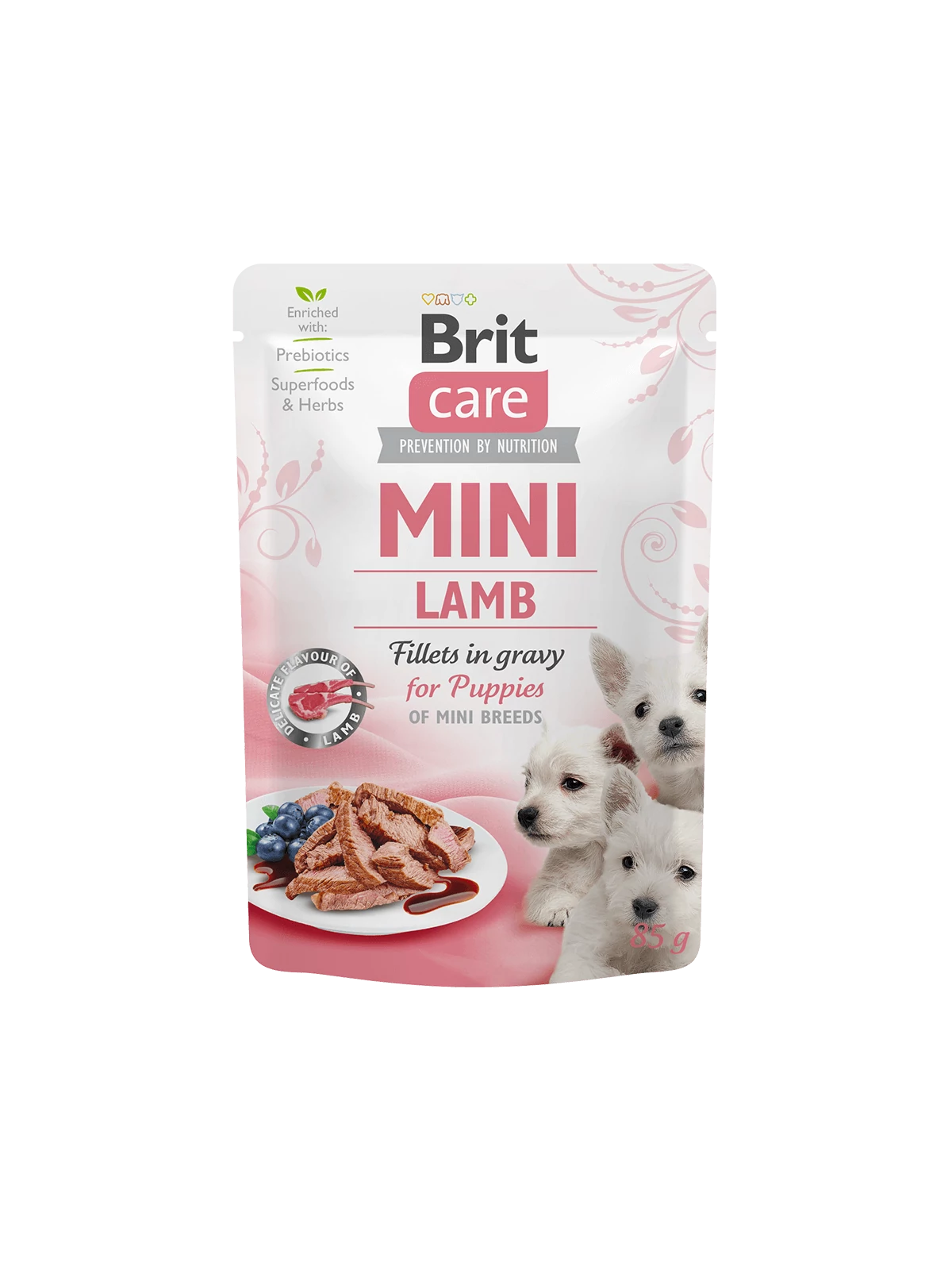 Brit Care Pouch Mini Puppy Lamb Fillets in Gravy 85g