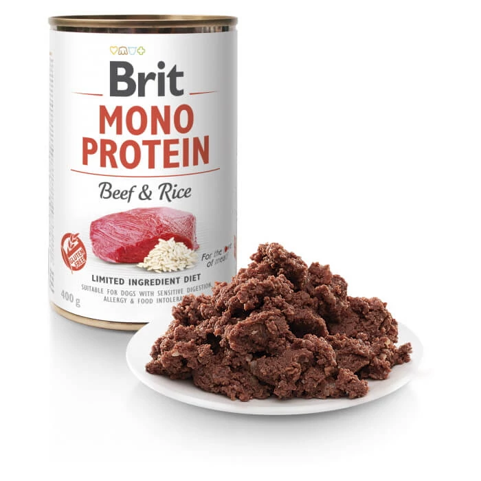 Brit Mono Protein Beef & Rice konzerv 400g