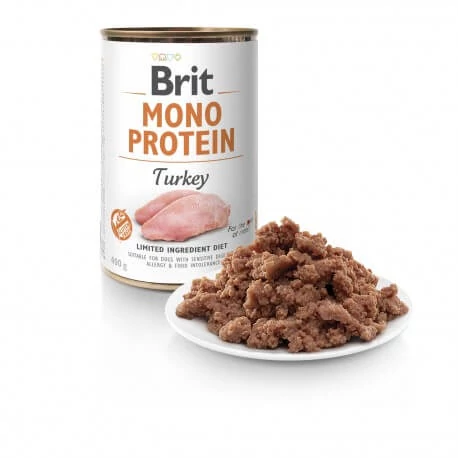 Brit Mono Protein Turkey konzerv 400 g