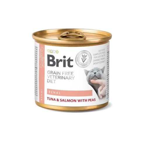 Brit Veterinary Diets Cat GF Renal konzerv 200g