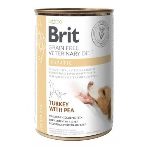 Brit Veterinary Diets Dog GF Hepatic konzerv 400g