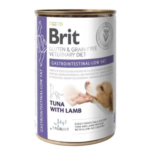 Brit Veterinary Diets Dog GF Gastrointestinal-Low Fat konzerv 400g