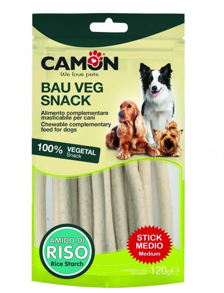 Camon Bauveg Snack Natúr Rizskeményítős Jutalomfalat M 120g