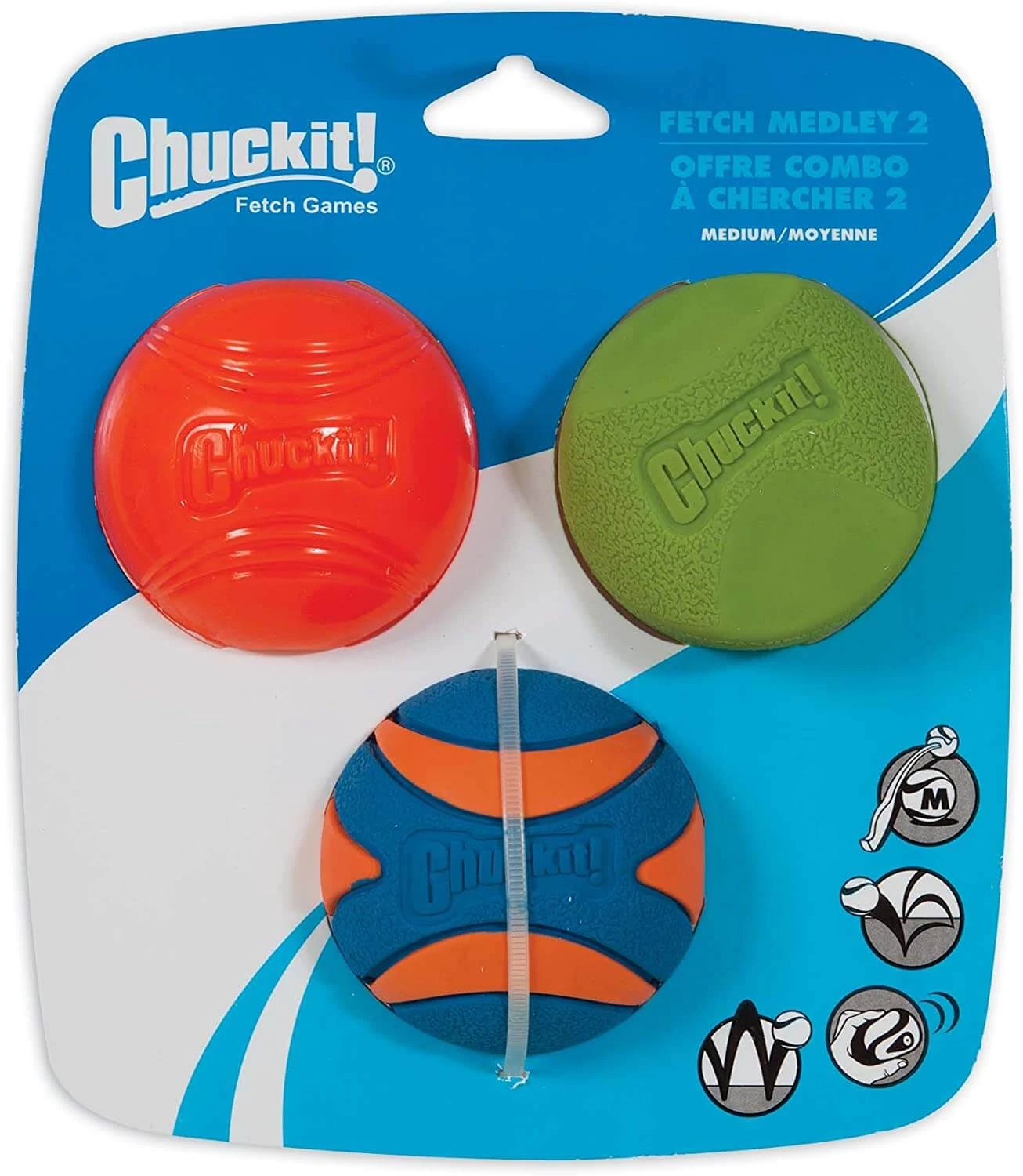 Chuckit Fetch Medley 2 Labda Szett M