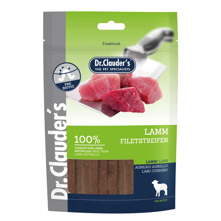 Dr.Clauder's Dog Premium Bárányfilé Csíkok 80g