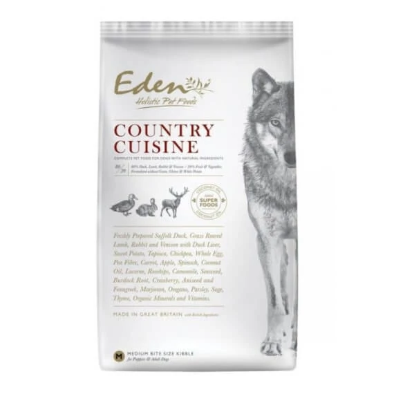Eden Holistic 80/20 Country Cuisine Small Kacsa, Bárány, Nyúl és Szarvas kutyatáp 6kg