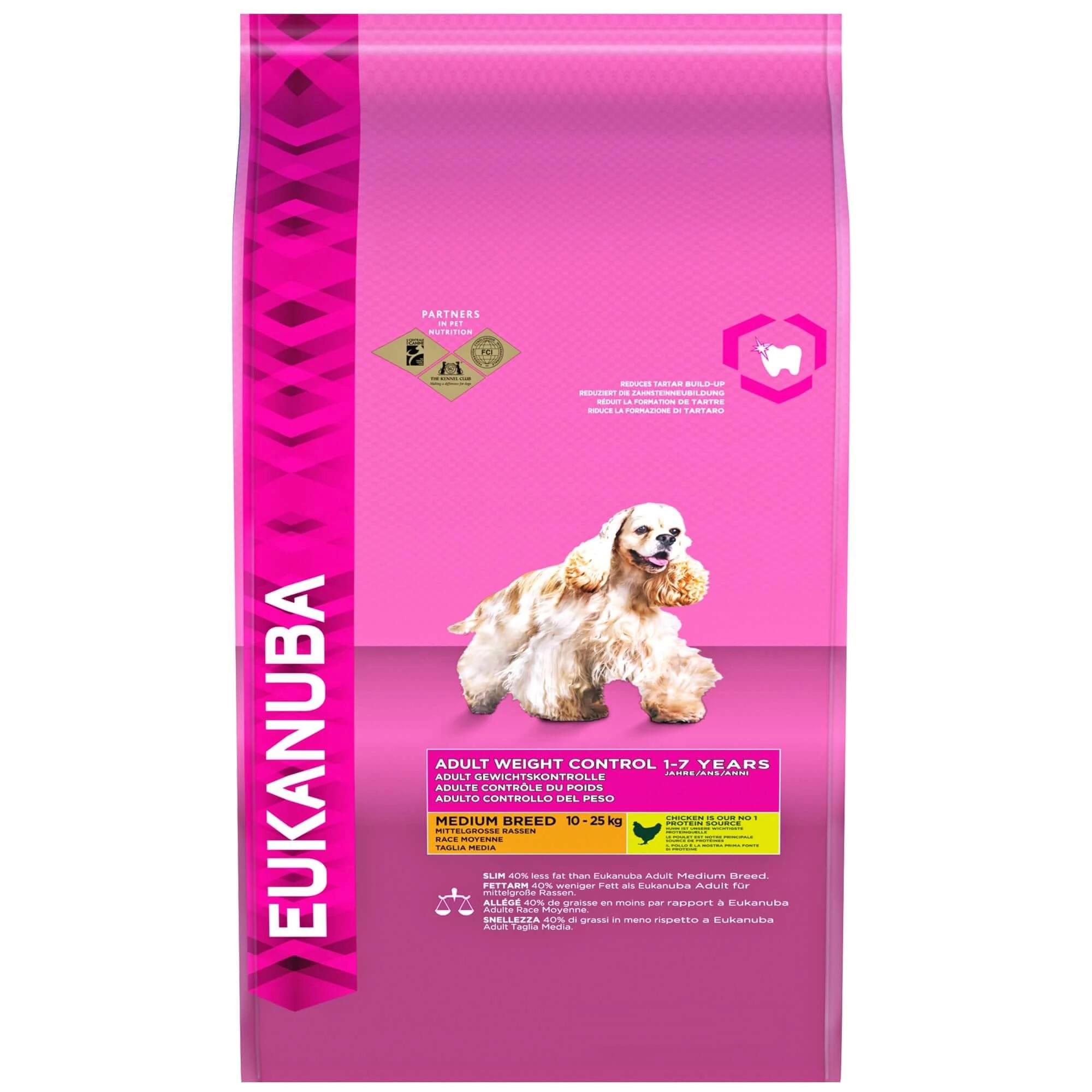 Eukanuba Adult Medium Breed Weight Control 3kg kutyatáp