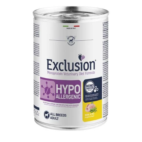 Exclusion Hypoallergenic konzerv Quail & Pea 6x400g