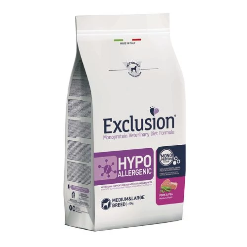 Exclusion Hypoallergenic Pork & Pea Medium & Large 12kg