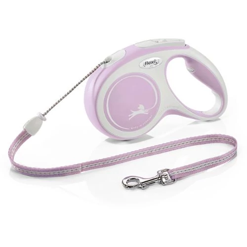 Flexi új Comfort M zsinór 5m,20kg-ig pink