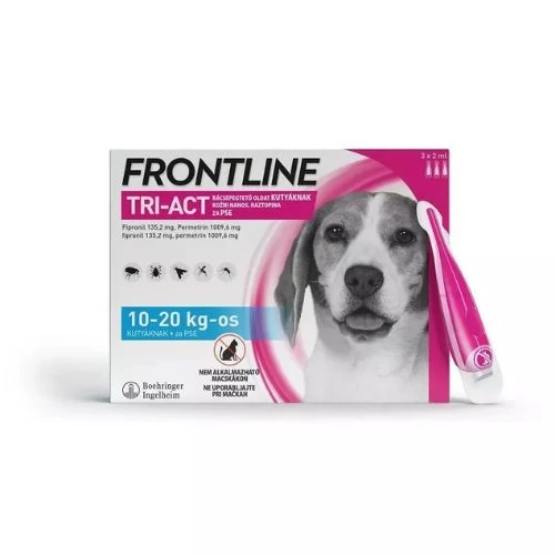 Frontline Tri-Act Rácsepegtető oldat kutyáknak 10-20kg 3X